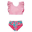 RuffleButts Baby/Toddler Girls Waterfall Tankinis - 2 Piece Swimsuit UPF50+