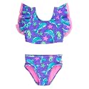 RuffleButts Baby/Toddler Girls Waterfall Tankinis - 2 Piece Swimsuit UPF50+