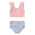 RuffleButts Baby/Toddler Girls Waterfall Tankinis - 2 Piece Swimsuit UPF50+