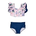 RuffleButts Baby/Toddler Girls Waterfall Tankinis - 2 Piece Swimsuit UPF50+