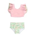 RuffleButts Baby/Toddler Girls Waterfall Tankinis - 2 Piece Swimsuit UPF50+