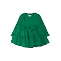 RuffleButts Girls High Low Tunic - Long Sleeve Ruffle Tunic Top