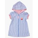 RuffleButts Girls Terry Knit Full-zip Swim Cover-up - Swim Cover-Up