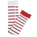 RuffleButts® Little Girls Solid Knit Footless Ruffle Tights