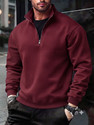 Rufica Men Full Sleeve Solid Sweatshirt