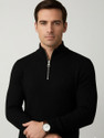 Rufica Men Full Sleeve Self Design Sweatshirt