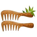 Natural Neem Wooden Comb Set for Women | Hair Growth | Anti Dandruff | Neem Wood Detangler Hair Comb Combo Pack