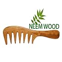 Neem Wood Wide Tooth Comb for Hair – Natural Wooden Anti-Static Detangling Comb for Men &amp; Women | Helps Reduce Breakage &amp; Frizz | Scalp Massage | Eco-Friendly Hair Care Tool (Pack of 1)