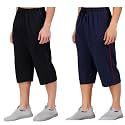 RUGAN Men39s Cotton Capri Three Fourth Shorts