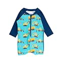 RUGGEDBUTTS Baby Boy Rash Guard Striped - One Piece Sunsuit UPF 50+