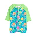 RUGGEDBUTTS Baby Boy Rash Guard Striped - One Piece Sunsuit UPF 50+