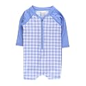RUGGEDBUTTS Baby Boy Rash Guard Striped - One Piece Sunsuit UPF 50+