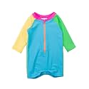 RUGGEDBUTTS Baby Boy Rash Guard Striped - One Piece Sunsuit UPF 50+