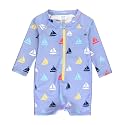 RUGGEDBUTTS Baby Boy Rash Guard Striped - One Piece Sunsuit UPF 50+