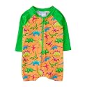 RUGGEDBUTTS Baby Boy Rash Guard Striped - One Piece Sunsuit UPF 50+