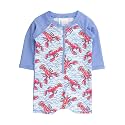 RUGGEDBUTTS Baby Boy Rash Guard Striped - One Piece Sunsuit UPF 50+