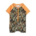 RUGGEDBUTTS Baby Boy Rash Guard Striped - One Piece Sunsuit UPF 50+