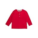 RUGGEDBUTTS Baby/Toddler Boys Long Sleeve Henley Tee - Knit Henley Shirt