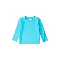 RUGGEDBUTTS Boys Rash Guard Top - Long Sleeve Swim Shirt UPF 50+