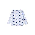 RUGGEDBUTTS Boys Rash Guard Top - Long Sleeve Swim Shirt UPF 50+