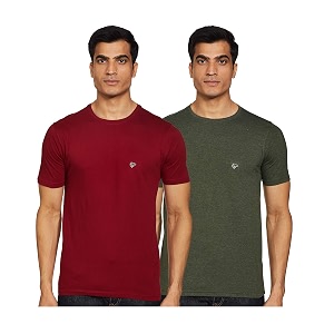 Ruggers Mens Solid Slim Fit T-Shirt