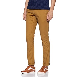 Ruggers Mens Tapered Fit Casual Trousers