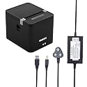 Rugtek RP-82 Compact UE Thermal Receipt Printer (USB + Ethernet, 80mm, High-Speed POS Billing Printer)