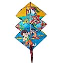 Ruhani Toys & Gift Gallery Plastic Cartoon Character Kites for Decoration & Flying Assorted Colours ( Pack of 10, 20, 25, 35, 45, Pack of 20, 15*15 Inch, Multicolored)
