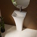 Ruhe Belvoir Pedestal Wash Basin White