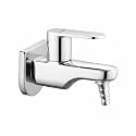 Ruhe® Demure Brass Faucet/Tap | Nozzle Bib Cock Faucet/Tap | with Chrome Finish | for Washing Machine and Garden Pipes