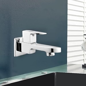 ruhe elixir bib cock long body brass faucet  bib tap for bathrooms washing areas gardens  faucet with chrome finish