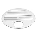 Ruhe® Floor Drainer | Premium Grade Stainless Steel Classic Round Jali Floor Drainer/Jali (with Hole) (5 Inches)