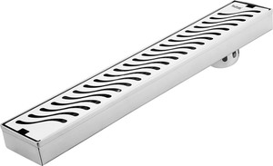 ruhe floor stainless steel push down strainer