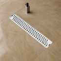 RUHE Floor Stainless Steel Push Down Strainer