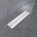 Ruhe Palo 12 x 4 Inches Floor Drainer | 304 Stainless Steel Palo Shower Water Drain Channel/Waste Water Floor Drain | with Stainless Steel Trap and Side Hole | with Collar