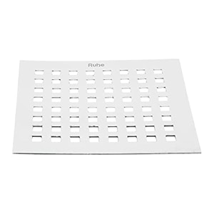 ruhe palo grating square floor drainer  5 x 5 inches stainless steel palo grating square floor drain pack of 1