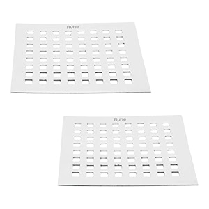 ruhe palo grating square floor drainer  6 x 6 inches stainless steel palo grating square floor drain pack of 2