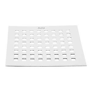 ruhe palo grating square floor drainer  5 x 5 inches stainless steel palo grating square floor drain pack of 1