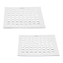 Ruhe® Palo Grating Square Floor Drainer | 6 x 6 inches Stainless Steel Palo Grating Square Floor Drain (Pack of 2)