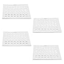 Ruhe® Palo Grating Square Floor Drainer | 6 x 6 inches Stainless Steel Palo Grating Square Floor Drain (Pack of 4)