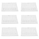 Ruhe® Palo Grating Square Floor Drainer | 6 x 6 inches Stainless Steel Palo Grating Square Floor Drain (Pack of 6)