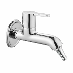 ruhe pavo brass faucettap  nozzle bib cock faucettap  with chrome finish  for washing machine and garden pipes
