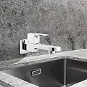 Ruhe® Pristine Bib Cock Long Body Brass Faucet Tap | Wall Mounted Bib Tap for Bathrooms, Washing Areas, Gardens | Faucet with Chrome Finish