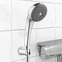 Ruhe® Star Hand Shower | ABS Star Hand Shower with Wall Hook and 1M. Flexible Shower Tube (304 Grade) Stainless Steel | Handheld Shower for Bathroom | (Chrome Finish)
