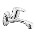 Ruhe® Vela Bib Cock Long Body Brass Faucet | Wall Mounted Bib Tap for Bathrooms, Washing Areas, Gardens | Faucet with Chrome Finish