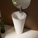 Ruhe Verona Pedestal Wash Basin White