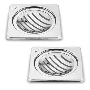 ruhe vertical neon square floor drainer  stainless steel vertical neon square floor drain  6 x 6 inches  pack of 2