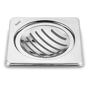 ruhe vertical neon square floor drainer  stainless steel vertical neon square floor drain  6 x 6 inches  pack of 1