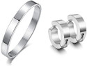 Ruhi Collection Stainless Steel Silver Jewellery Set