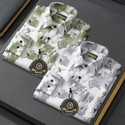 RUHISHVA FASHION Men Printed Casual White Light